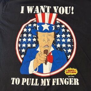 Beavis and Butthead I want you to pull my finger shirt